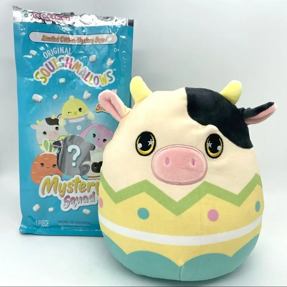 Squishmallow Easter Mystery Scented Conner The Cow Plush 8” NEW